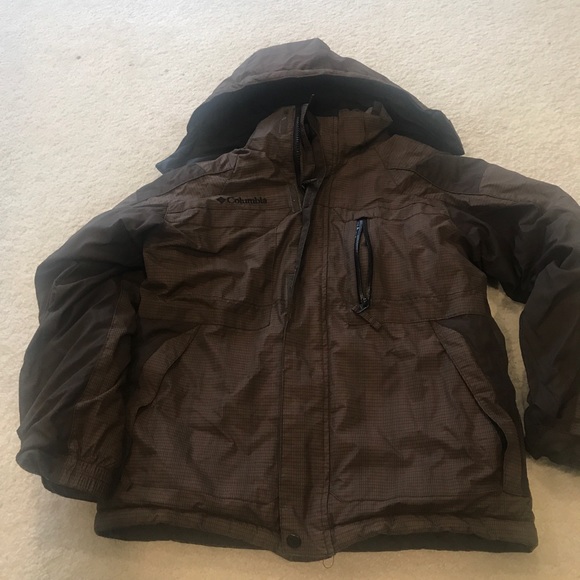 Chocolate Brown Columbia winter coat 10/12 - Picture 4 of 8